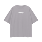"skhy x6 White " Oversized Tee