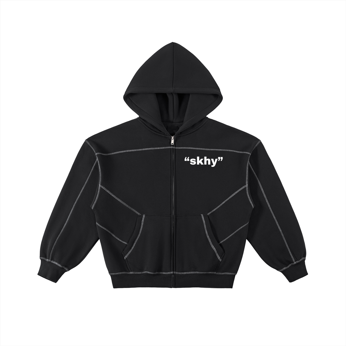 Stitched Fleece Zip Up