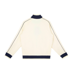 Color Block Raglan Sleeve Zip Track Jacket
