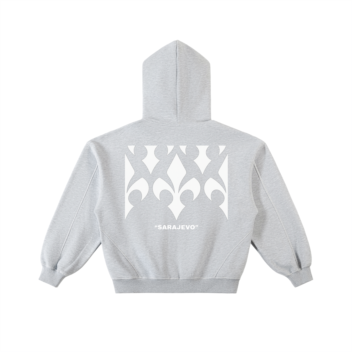 Stitched Boxy Fleece Hoodie