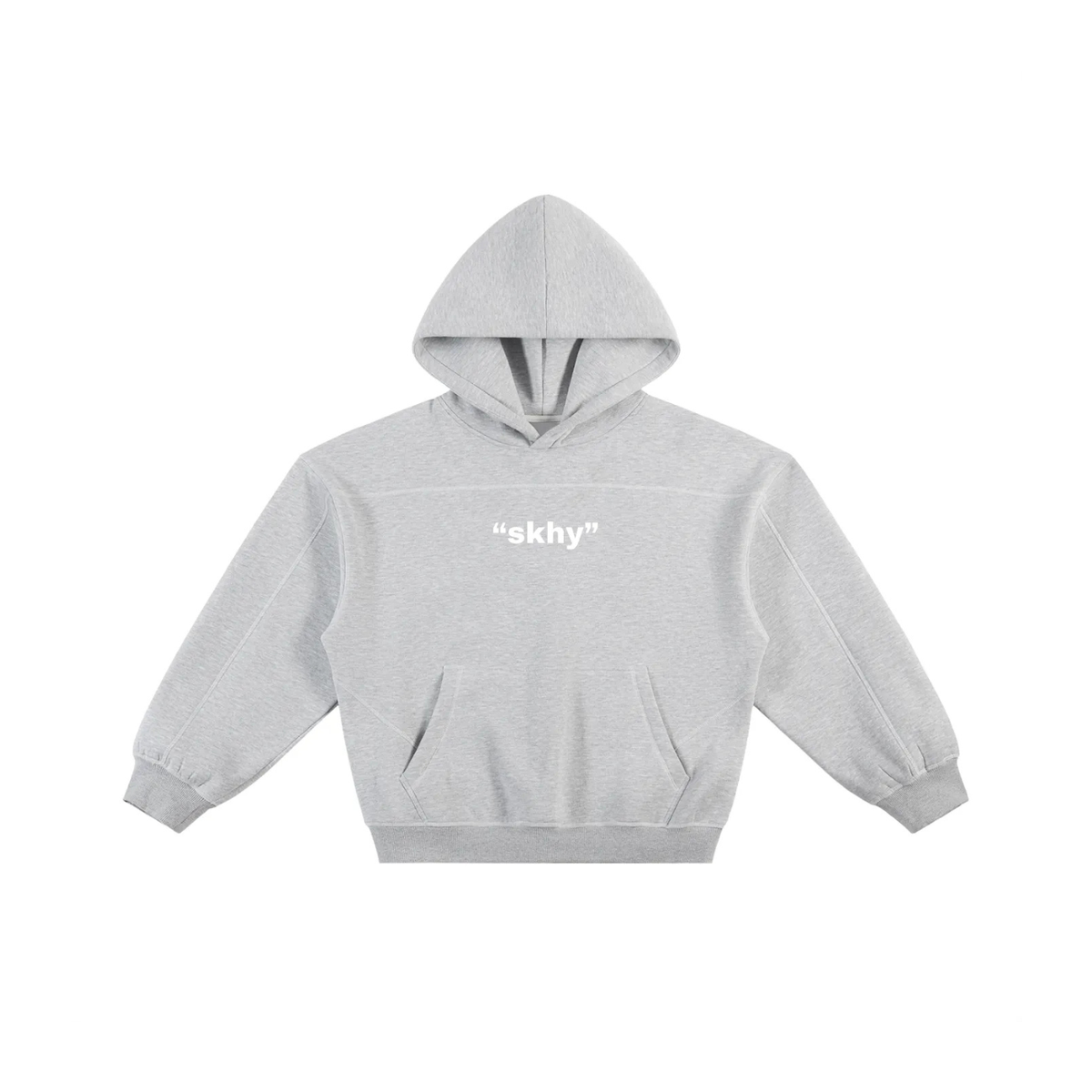 Stitched Boxy Fleece Hoodie