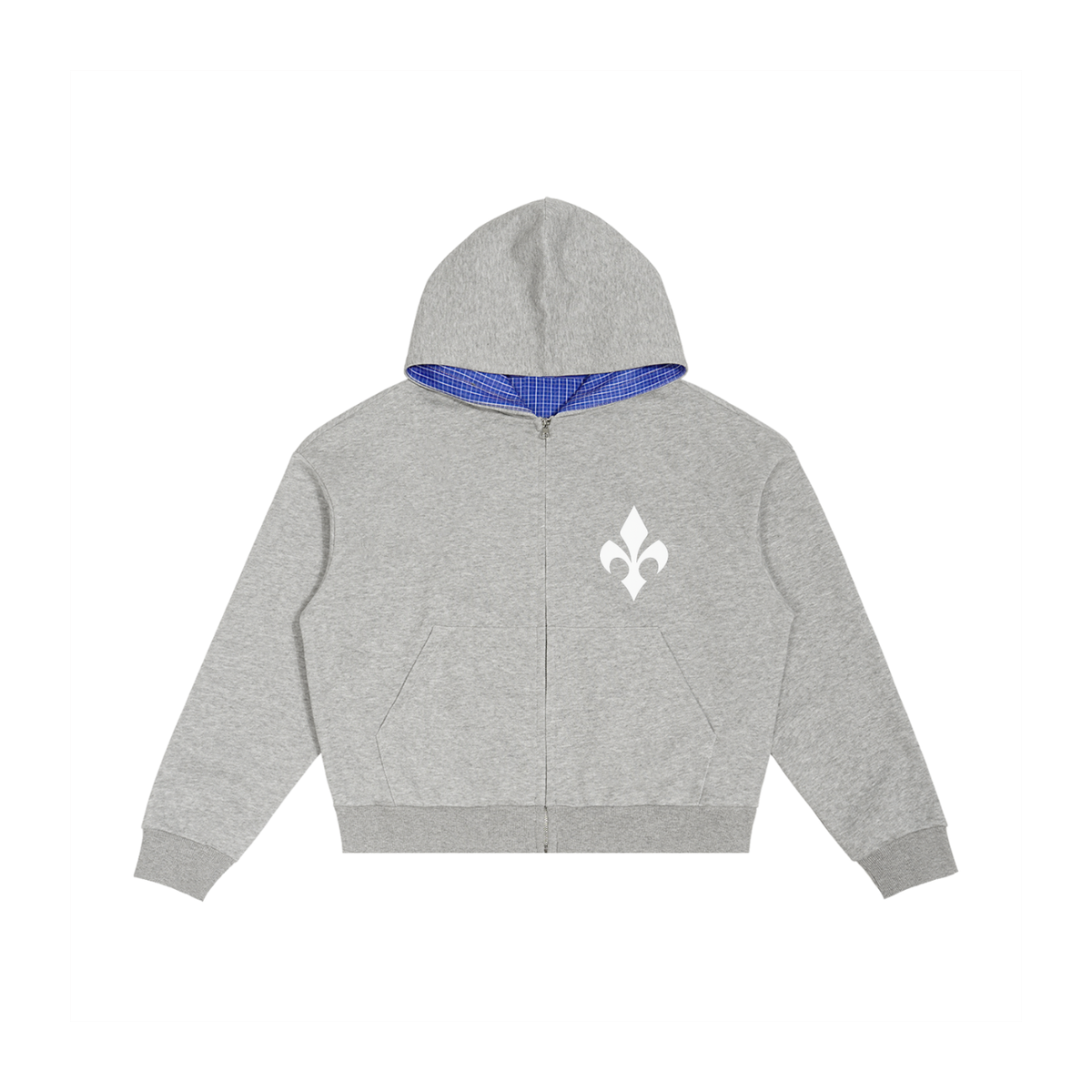 OVERLOAD PLAID ZIP HOODIE