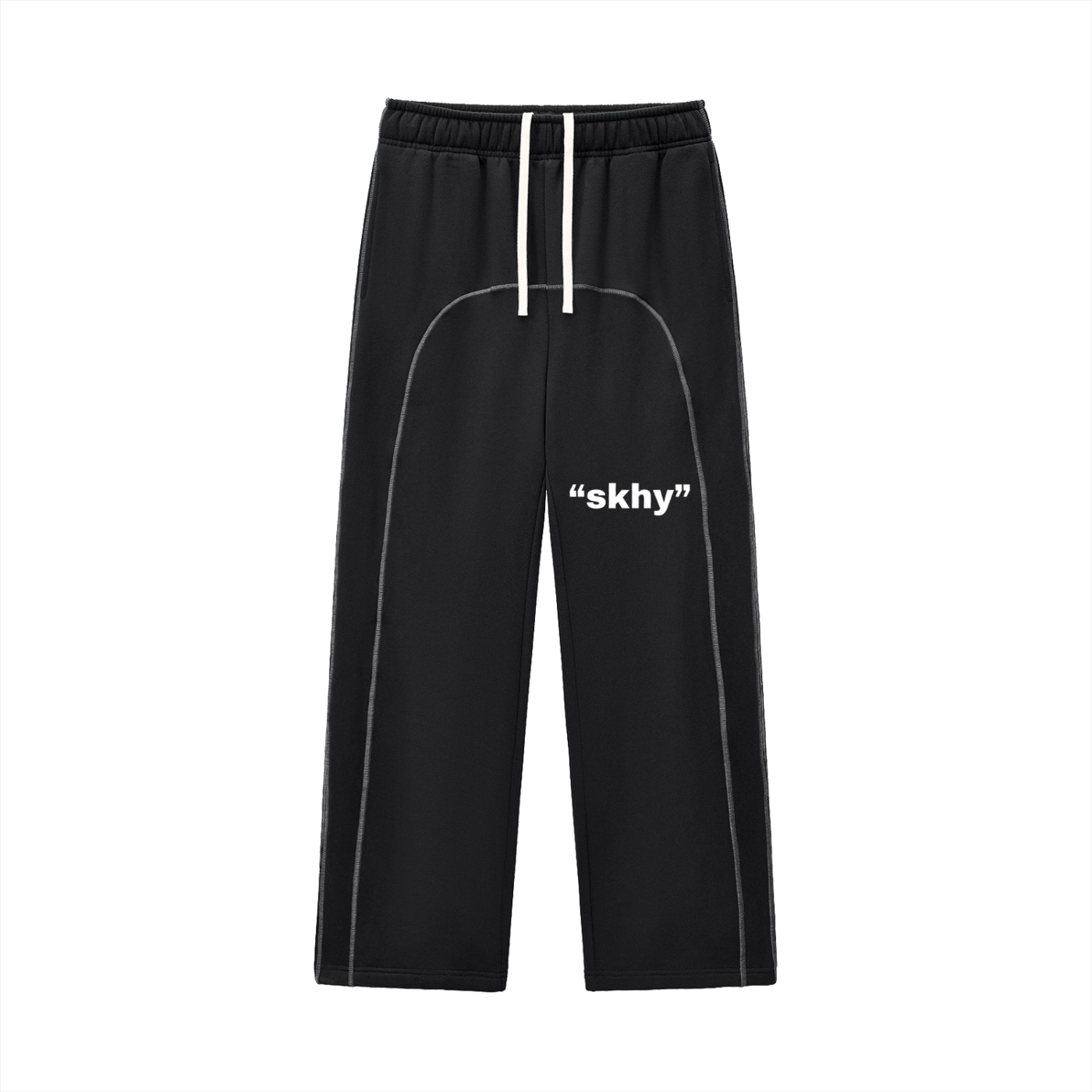 Contrast-Stitched Fleece Sweatpants